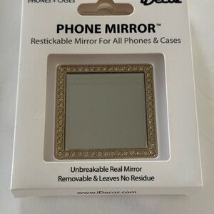 Gold Frame Phone Mirror